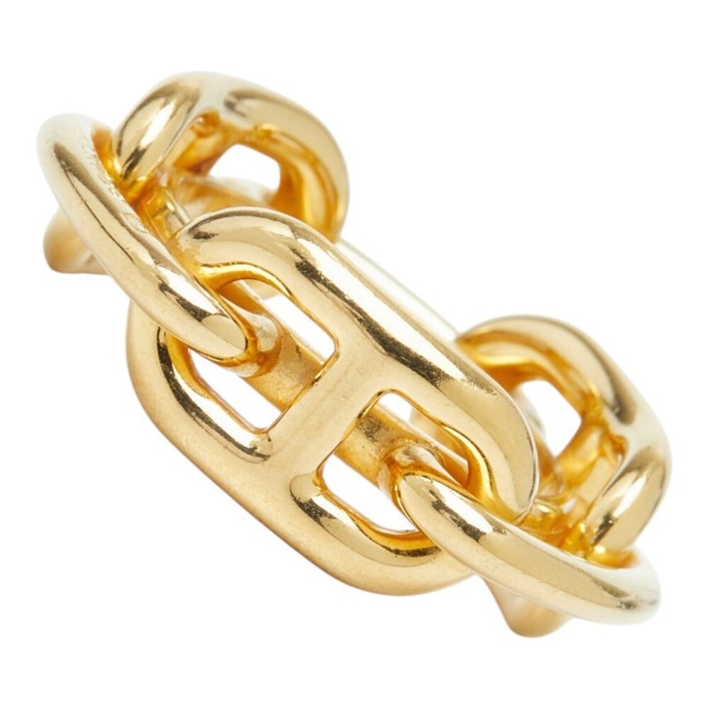 Hermes Legato Chaine d'Ancre Scarf Ring, Gold Plated, Women's